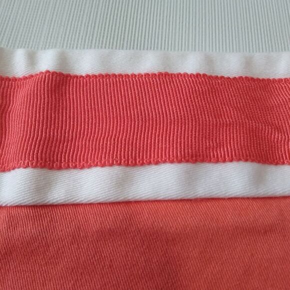 Birdie Peachy Orange and White Mid Rise Mini Length Golf Skirt Women's Size 8 - Picture 16 of 16
